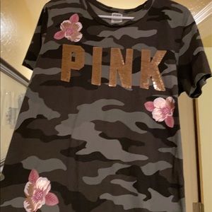 Victoria’s Secret pink camo shirt